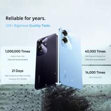 Realme Note 60 2025原装全新智能手机，T612八核CPU，1.8Ghz主频，4G网络，6.74英寸手机水滴屏，720*1600分辨率，90Hz显示屏，IP64防尘，摄像头5MP+32MP AI相机，5000mAh