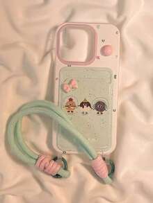 Colorful 3D Flower Lanyard Card Holder Phone Case Compatible With Apple IPhone 16 Pro Max/IPhone 15 Pro Max, New 11, 12, Creative 12, 11 Anti-Drop, 14 Pro/13 Protective Cover, Suitable For IPhone 17 Pro Max/17/Pro/17 Plus/17, Summer Style - Multicolor - View 2