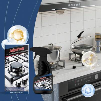 Limpiador de cocina de gas, quitagrasa multiusos para estufas de gas que restaura el brillo como nuevo