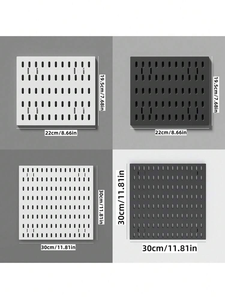 1 件装黑色/白色 DIY 洞洞板，洞洞板墙面收纳板，壁挂式洞洞板，洞洞板组合套装，墙面钥匙架，洞洞板墙面管理器，墙面框架，适用于厨房、家庭、办公室、工艺室、车库、工作室。 - 彩色 - 查看 8