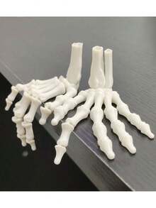 2 cái/cặp đồ trang trí bàn tay bộ xương, mô hình bàn tay Halloween có khớp chuyển động, đồ trang trí phong cách Gothic, đồ trang trí chậu cây Halloween, đồ trang trí sân vườn ngoài trời - Nhiều màu - Xem 4