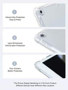 Ayotu 这款莲花油画图案的iPad保护套兼容iPad 10.2英寸（2021/2020款，第九/八代）、Galaxy Tab A8 10.5英寸（2022款），带有Apple Pencil笔槽，也适用于Kindle Paperwhite第十二代（2024款），支持自动休眠/唤醒功能，时尚保护套。 - 彩色 - 查看 7