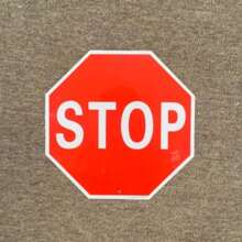 1pc Octagon Pink/Red/Black STOP Decorative Sign, Aluminum, 12x12 Inch UV Printing, Perfect For Indoor/Outdoor Walls, Garage, Studio, Teen Room, Private Territory Decoration