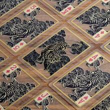 Transparent PVC Printed Dragon & Tiger Pattern Playing Cards, Entertainment Leisure Game Gift