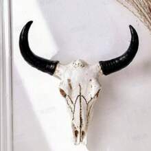 Đồ trang trí treo tường hình đầu lâu cừu Giáng sinh, đồ trang trí lối vào nhà hình đầu cừu sáng tạo, quà tặng trang trí nhà cho năm mới - Nhiều màu - Xem 8