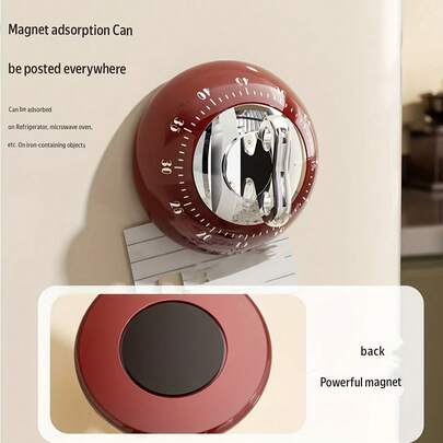 磁性厨房定时器数字定时器手动倒计时闹钟机械烹饪定时器烹饪淋浴学习秒表