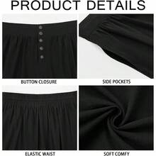 Mens Medieval Pirate Pants Renaissance Viking Knicker Colonial Halloween Cotton Gothic Costume Trousers - 白色 - 查看 5