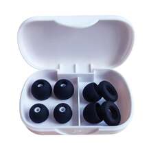 Tappi per le orecchie in silicone riutilizzabili con isolamento acustico, con 3 misure di punte intercambiabili, tappi per il sonno lavabili con cancellazione del rumore per comfort e assenza di dolore, custodia di stoccaggio premium bianca