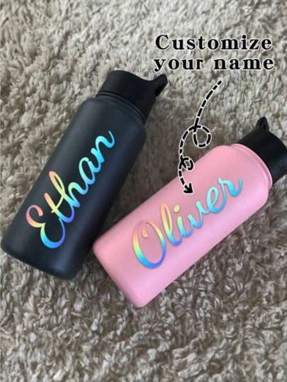 1~5~10PCS Custom Personalized Gold Name & Text Stickers, Provide Various Fonts & Rainbow Gold Effect, Available In S/M/L Sizes, Up To 10 Letters, Showcase Your Cool Personalized, Suitable For School, Water Bottles, Notebooks, Laptops, Study Supplies, Office, Great Gift For Yourself, Son, Daughter, Friends, Couples, Back To School For Teens,Christmas Gift Supplies