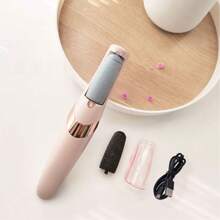 Electric Foot Callus Remover, Rechargeable Foot Dead Skin Remover Callus Remover Pedicure Tool - Dusty Pink - View 3