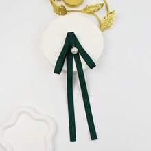 1 pièce Nœud papillon et broche décorative pour col de style simple et unicolore, fait main. Convient pour les sorties quotidiennes, les uniformes, les tenues scolaires, etc. L'option A est en polyester, l'option B est en velours floqué. - Noeud papillon multicolore - Voir 15