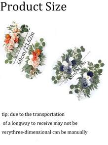 2 件/圣诞婚礼/生日派对金色背景架（花环装饰），金属气球拱门架带花环装饰套装，适用于派对婚礼/冬季假期大型宴会仪式万圣节派对背景装饰（派对礼物/户外/室内家居装饰） - 金色 - 查看 13