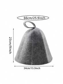 1PC Sauna Shower Cap, Simple And Stylish Felt Shower Cap - Multicolor - View 3