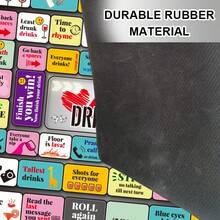 Drinking Board Games For Adults, Rubber Mat (Easy To Store) Drinking Board Game, Funny Party Interactive Drinking Games For Game Night, Birthday, Family Play Or Any Occasion, Age 21+, 2-8 Players - Multicolor - View 4