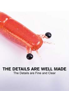 Goture 2pcs Submerged Iron Armored Shrimp Bionic Soft Shrimp Box Set Roady Soft Bait Freshwater Sea Fishing Bait