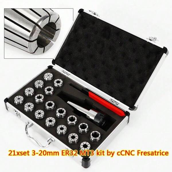 3-20mm ER32 MK3 Spannzangensatz Schaftfutter für Fräsmaschine Milling Werkzeuge