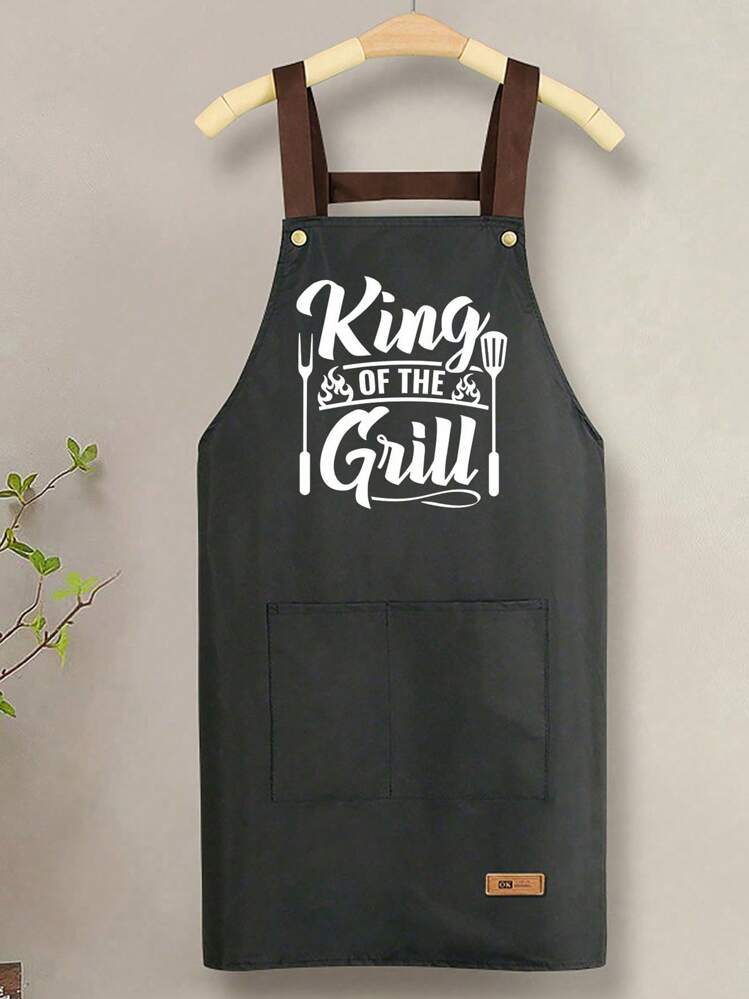烧烤围裙，烧烤之王趣味围裙，国王父亲节礼物烧烤烹饪男女通用趣味新奇围裙，烧烤烹饪烘焙围裙妈妈爸爸朋友妻子丈夫父亲节礼物，适合户外烧烤、露营和聚会 - 彩色 - 查看 15