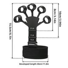 Hand Grip Strengthener Physical Tools Guitar Finger Trainer Training And Exercise Gym 6th Level Resistance Gripster Expander - Multicolor - View 4