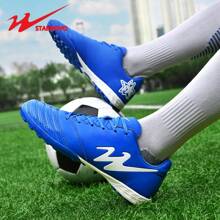 STARNOVO 男士足球鞋，男女通用时尚足球鞋，适合室内人造草皮足球训练/比赛，防滑