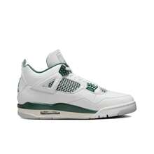 Nike Jordan Air Jordan 4 "Oxidized Green" Versatile, Comfortable, Non-Slip, Mid-Top, Retro Basketball Shoes, Unisex, White & Green