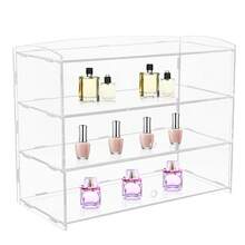 HOHOBLA Acrylic Display Case Countertop Bakery Display Case Cookie Candy Display Shelves Cabinet Showcase For Cupcake Donut Bakery ,Figure Display Case For Collectibles (3 Tiers) [Wonderful Gift For Family&Friends] - Clear - View 8