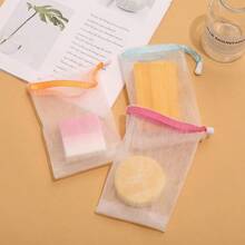 Foaming Net Foaming Net Pocket Wholesale Facial Cleanser Handmade Soap Bag Soap Net Bag Storage Face Wash Bath Soap Cleansing 1 Pcs