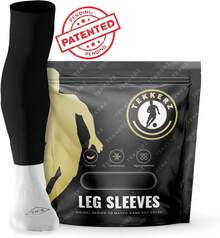¡RecomendadoTekkerz - Manga de pierna de más de 20 variaciones de color compatible con calcetines de agarre para fútbol, fútbol, hockey, rugby calcetines deportivos¡Top de Temporada - Rosa - Ver 10
