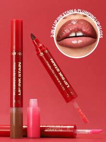 HANDAIYAN 二合一水彩唇彩,滋润保湿,镜面般光泽,持久显色,打造自然唇色。适合返校季、校园派对、新手妆容、万圣节、圣诞节、秋冬季节。是派对、海滩旅行、露营、校园节日活动的理想之选。女士面部彩妆,适合秋冬季节。生日、情人节、母亲节的理想礼物。狂欢节派对必备。最佳色彩选择。 - 彩色 - 查看 6