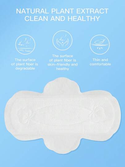 U.Style Serviettes hygiéniques en coton doux et pur de Sullein, pour les périodes. Serviettes hygiéniques extra absorbantes avec ailettes, ultra fines et étanches pour procurer la tranquillité d'esprit et le confort. Serviettes hygiéniques pour femmes.