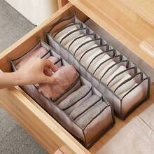 1/3 Stücke Schublade & Fach Unterwäsche Aufbewahrungsbox, Heim Kleiderschrank Aufbewahrungstasche für Kleidung & Socken, aus Mesh-Gewebe gefertigt, Dekoration für Feiertage, Zimmer, Schlafzimmer, Kleider, Hosen, Schuhe, Jeans, Stiefel, Röcke