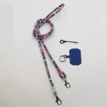 3件套手机挂绳，复古金线可调节吊带，斜挎包带配件 - 彩色 - 查看 4