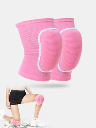 1 par de rodilleras de espuma gruesa para niños, rodilleras no dolorosas para entrenamiento al aire libre y actividades deportivas