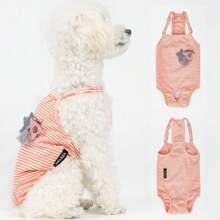 Pantalon sanitaire mignon pour animaux de compagnie, pantalon physiologique réglable à bretelles pour chien, pantalon anti-harcèlement pour petit chien, ne frappez pas le bouledogue