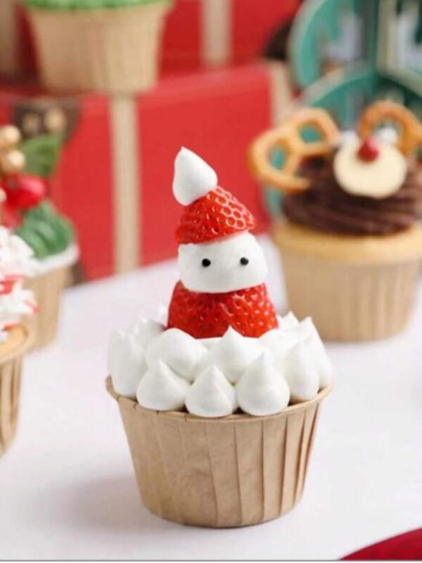 50 pièces Caissettes à cupcakes en papier, résistantes au four et au micro-ondes
