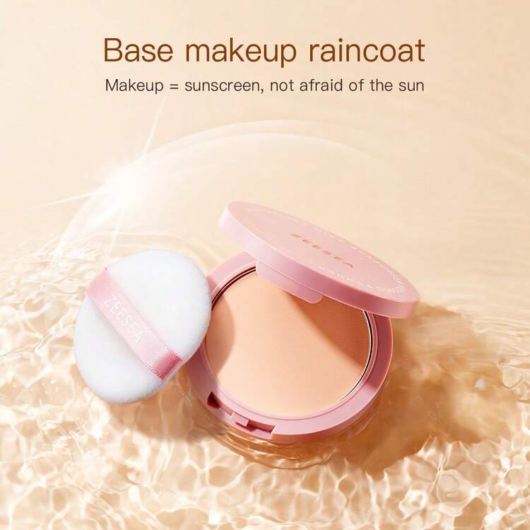 Zeesea 丝滑哑光防晒粉 高倍防晒：彩妆 = 防晒 SPF 25 PA++++ - Light Beige - 查看 8