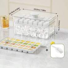 1 个带盖冰块托盘、自制制冰机模具、密封冰储存盒 - 彩色 - 查看 14