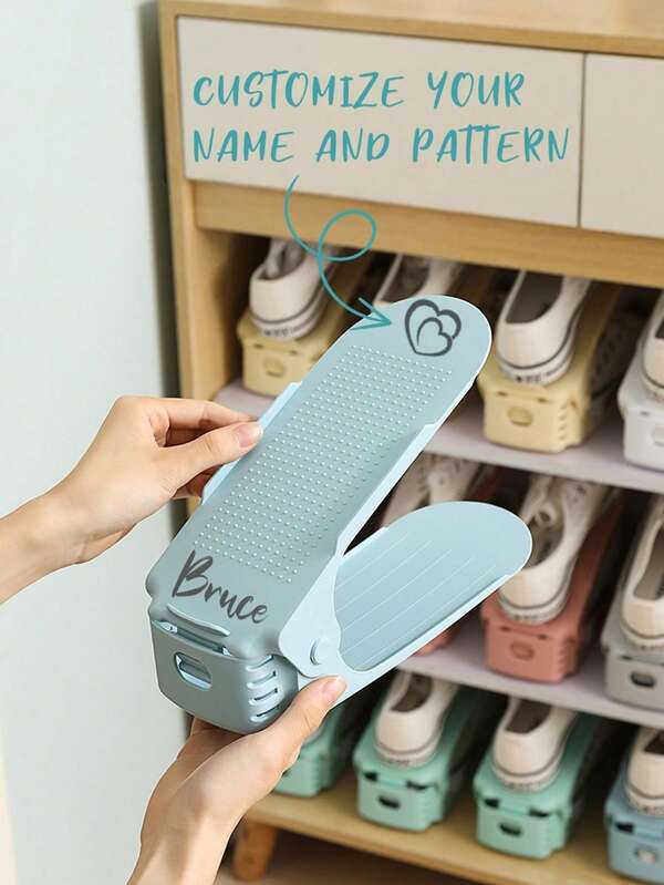 1/3-Tier Custom Shoe Rack Storage Box, Multi-Color Adjustable Height, Upgraded Double-Layer Shoe Rack Storage Rack, Suitable For Wardrobe Organization, Suitable For Apartment Dormitory Room Organization, Holiday Season Gift, Black.