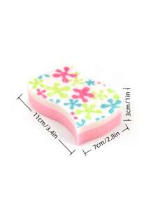 Pink Multi-Functional Temperature Sensitive Scrub Sponge. Cute Yet Powerful Stain Removal, Kitchen Sponge - Temperature Sensitive, Scratch-Resistant Cleaning Pad, Safe For Various Surfaces Such As Dishes, Suitable For Modern Kitchen Sink, Used For Dishware Cleaning
