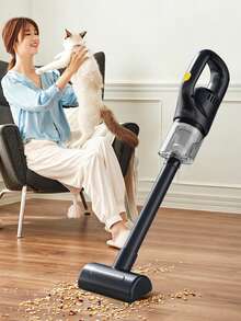 1pc Cordless Handheld Vacuum Cleaner, Wireless Rechargeable, Portable High Suction Vacuum Cleaner, Car Vacuum Cleaner, High Cleaning Efficiency, USB Charging Design, Portable 2-In-1 Home Use - Multicolor - View 2