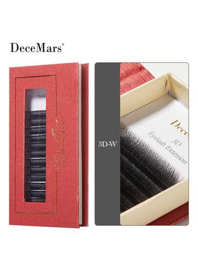 DeceMars DeceMars 0.07mm 3D W L L+ M Curl Eyelash Extension, Black False Eyelasheslash Clusters,Eyelash Clusters,Individual Eyelashes,Lashes,Fake Lashes
