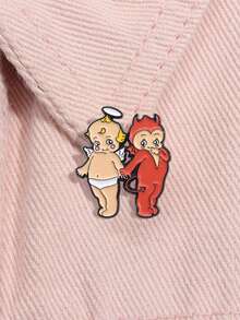 1pc Unique Angel Shape Golf Hat Clip, Cartoon Fun Baseball Cap Badge, Metal Brooch, Exquisite Gift For Best Friends, Suitable For Men And Women Daily Wear - figure - View 8