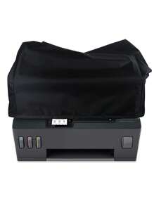 1Pc Universal Printer Copier Dust Cover Waterproof Protective Cover Polyester Material For Office Home Use - Fits Various Machines & Electronic Devices - Black - View 1