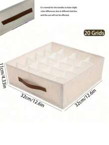 1/2pcs Underwear Storage Box - Bedroom Drawer Organizer Box With Dividers, Multi-Functional Dorm Home Wardrobe Lingerie Storage Box, Bedroom Organizer, Suitable For White T-Shirts, Black Pants, Women's Winter Clothes, Dresses, Women's Winter Outfits, Elegant Ladies' Dresses - Multicolor - View 12