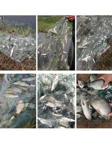 1个随机单层漂浮网眼小白条纹渔网，网眼尺寸1/8英寸，高度0.8米/1.2米 - 彩色 - 查看 4