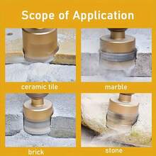 12pcs/Set Diamond Drill Bit Set For Glass, Marble & Stone - 6-35mm Hole Saw Kit With Hand Tools, Granite, Tile, Ceramic - Multicolor - View 12