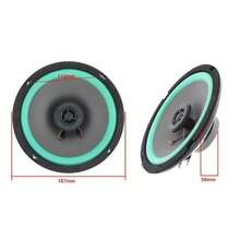 1pc Universal 6.5 Inch Car Door Coaxial Subwoofer 160W HiFi Auto Coaxial Speaker Audio Music Full Range Frequency Stereo Speaker - màu đen - Xem 5