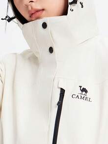 CAMEL CROWN Women's Hardshell Waterproof Outdoor Hiking Jacket - Warm White - View 2