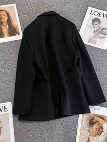 New Autumn Style Women's Personalized Black Blazer.This Is A Jacket-Style Blazer That Combines Fashion Sense And A Sunny Vibe. It Is Suitable For Important Occasions Such As Dates, Parties, Weddings, And Festival Celebrations. It Can Also Be Used As Women's Outerwear For Going Out And Christmas Clothing.