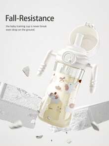 吸管杯，防胀气吸管杯，带手柄，适合婴幼儿，经FDA测试认证-300ML - 白色 - 查看 9