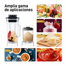 Vaso Para Licuadora Completo Grueso Plástico 2pcs 2.5l+0.8l,Copa de repuesto,Lavable,Copa de repuesto para exprimidor,Cuchilla de acero inoxidable - Blanco - Ver 8